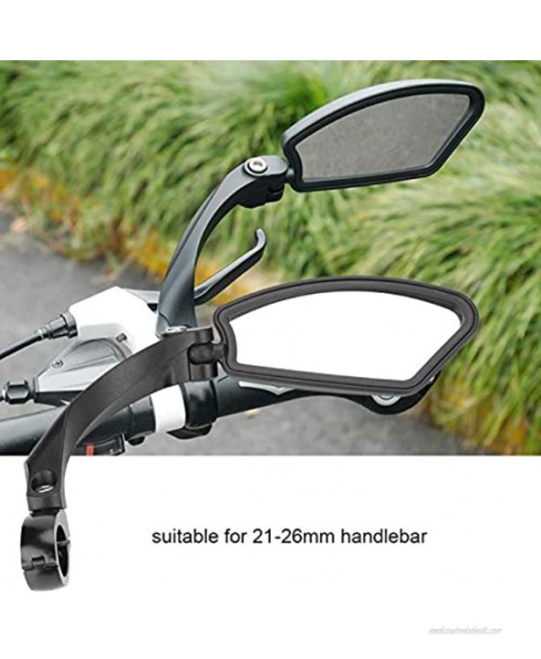 Gugxiom Handlebar Mount Rear View Mirror Biking Bike Mirror Earthquake Resistance Bike Rear Mirror Strong and Sturdy for Safety Accessories for Bicycle Accessories