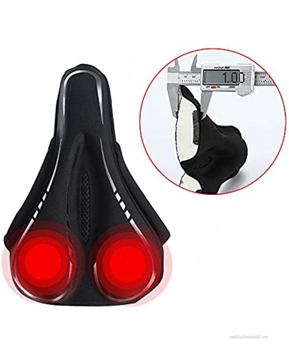 MY99USSI Bike Saddle Cover Non-Slip Hollow Breathable Slow Rebound Mountain Bike Printing Cushion Cover Bicycle Accessories