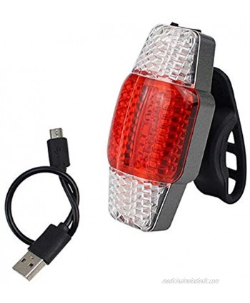 WOSHISHEN Intelligent Turn Signal Brake Bike Light USB Rechargeable Taillight COB LED