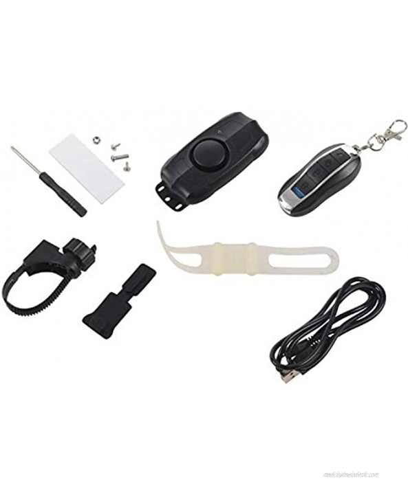 XUXUWA Bicycle Accessories USB Rechargeable Anti-Theft Vibration Motorcycle Bike Bicycle Lock Alarm with Remote Control