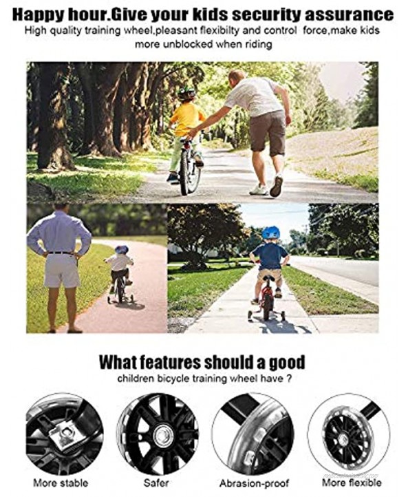 ZSFLZS Bicycle Training Wheels for 12 14 16 18 20 inch Single Speed Kids Bike Stabilizers 1 Pair