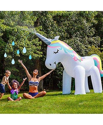 5.3 ft High Unicorn Sprinkler Inflatable Water Toys for Outside with Packing Box,PenBan Kids Water Sprinklers for Backyard,Fun Sprinkler for KidsUnicorn Sprinkler
