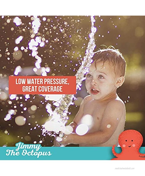 Atlasonix Outdoor Water Sprinkler Spray for Kids Cute Backyard Sprinkler Toy with Wiggle Tube Arms Active Summer Play for Children and Pets Attaches to Garden Hose Age 3+
