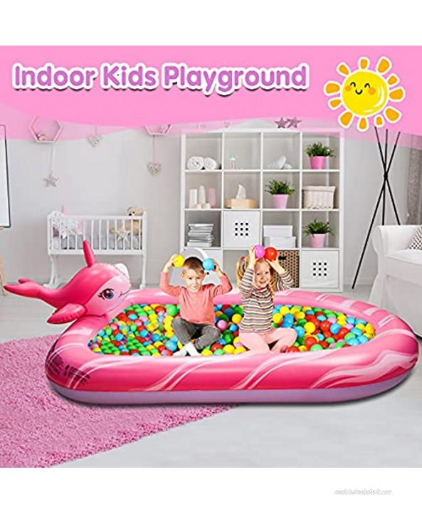 BOOMART Toddler Pool Baby Pool Sprinkler for Kids Outdoor Kiddie Pool Toys for Babies Kids and ToddlersPink