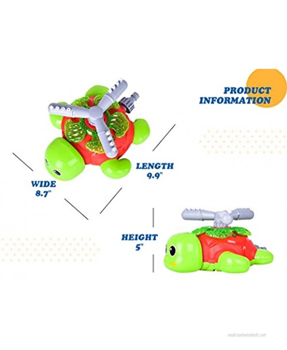 Hellimo Sprinkler Toys for Kids and Toddlers Summer Outdoor Water Toy for 3-8 Year Old Kid Outside Yard and Lawn Backyard Games with Turtle for 4 5 6 7 Ages Boys and Girls Birthday Gifts