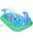 Inflatable Sprinkler Pool for Kids 75" x 26" Kiddie Pool with Splash Dolphin Swimming Pool Sprinkler Pad Outdoor Backyard Swimming Gifts for Toddlers Kids Children