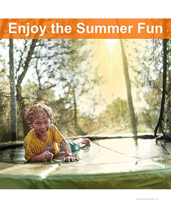 INMUA Trampoline Sprinkler Outdoor Water Play Sprinklers Fun Water Park Summer Games Yard Sprinkler 10M 32.8ft