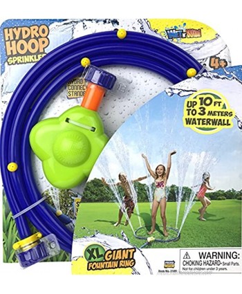Prime Time Toys Hydro Hoop Sprinkler Ring Kids Backyard Splashing Water Play Outdoor Toy from w  Multiple Fountain Spouts