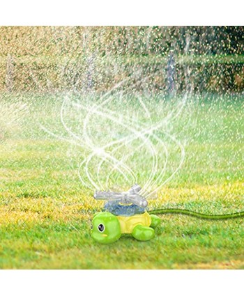Shemira Outdoor Water Spray Sprinkler for Kids and Toddlers Backyard Spinning Turtle Sprinkler Toy Outdoor Games Water Spray Toys Fun Backyard Fountain Play Toys for 2 -12-Year-Old Boys & Girls