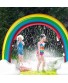 SURPCOS Rainbow Sprinkler Outdoor Inflatable Pools Summer Sprinkler Toys Perfect for Children Infants Boys Girls and Kids Over 6 Feet Long