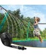 Trampoline Sprinkler Outdoor Trampoline Water Sprinklers for Kids & Adults Fun Summer Water Park Backyard Toys for Boy Girl Play Outside Activity- Trampoline Accessories 39 ft with 50 Zip Ties