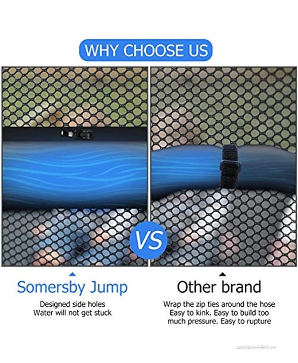 Trampoline Sprinkler-Trampoline Sprinkler for Kids Outdoor Spary Water park Fun Summer Outdoor Water Games Yard Toys Sprinklers Backyard Water Park for Boys Girls 39 ft