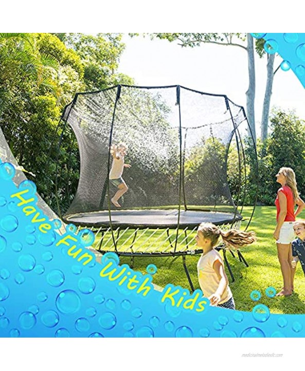 Trampoline Sprinkler-Trampoline Sprinkler for Kids Outdoor Spary Water park Fun Summer Outdoor Water Games Yard Toys Sprinklers Backyard Water Park for Boys Girls 39 ft