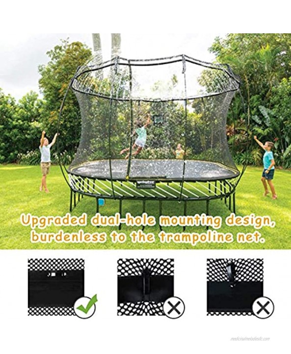 Trampoline Sprinklers for Kids Outdoor Trampoline Spary Park Fun Summer Water Game Toys,Children Party Park Outdoor Misting Cooling System,49FT Patio Misting Kit for Patio Garden（Send from USA）