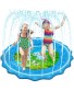 VOROSY Upgraded 79" Sprinkler & Splash Play Mat Splash Pad Inflatable Summer Outdoor Sprinkler Pad Water Toys Fun for Children Infants Toddlers Boys Girls and Kids
