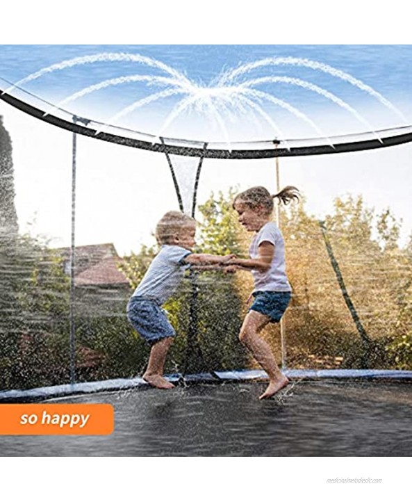 WDERNI Trampoline Sprinkler for Kids Outdoor Trampoline Water Sprinkler for Kids Adults Trampoline Accessories Sprinkler 39ft Long for Water Games Summer Fun in Yards