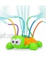 YJOO Sprinkler for Kids Water Spray Spinning Turtle Sprinkler Toy with Wiggle Tubes Attaches to Garden Hose Splashing Fun for Summer Days Play