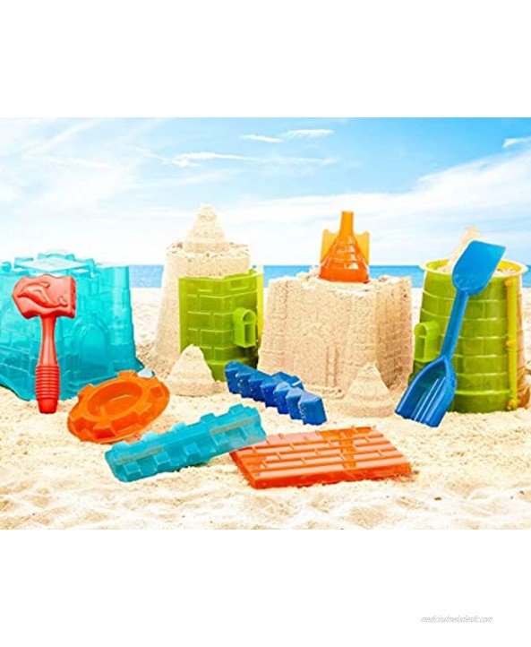Battat – Sand Toys for Kids – 11pc Sandcastle Building Kit with Sand Molds and Shovel – Outdoor Sandbox Toys – Sand Castle Play Set – 3 Years +