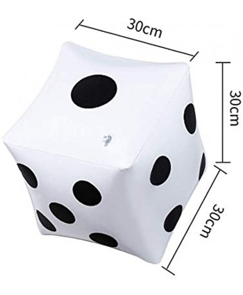 CCINEE 13 inch Giant Inflatable Dice Pool Toy for Lawn Game Outdoor Floor Games，Pack of 2