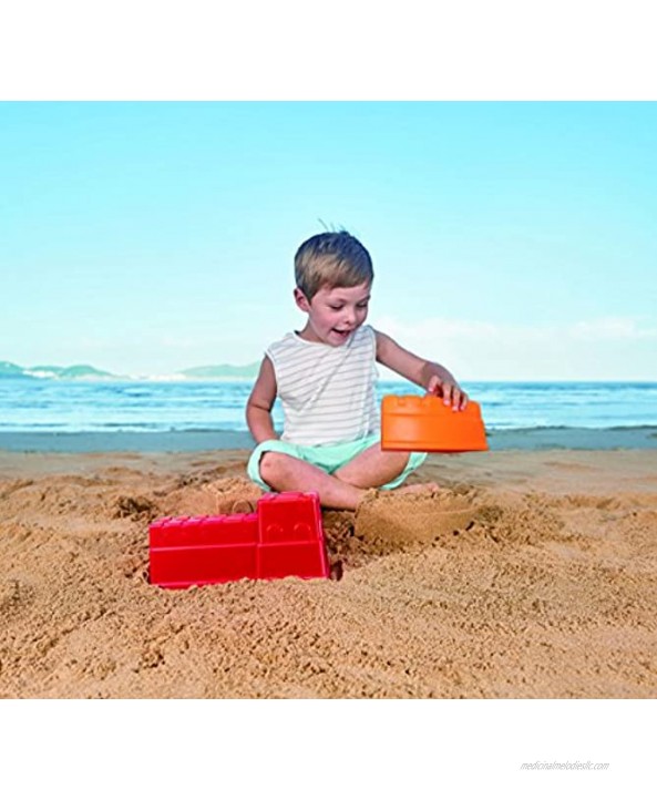 Hape Beach Toy Great Castle Walls Sand Shaper Molds Toys Multicolor Red