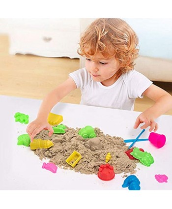 Kilpkonn Sand Molds Tools 65pcs Mini Sandbox Toys Mold Activity Set with Dinosaur Castle Fruit Ocean and Animals Mold Playset Compatible with Any Molding Sand