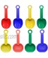 KJHL Mini Beach Shovels for Kids 8 Pack Plastic Scoop Sand Sifters Sandbox Shovels Sand Spade Beach Toys with Handle for Boys Girls Toddler Fun Birthday Party Favors