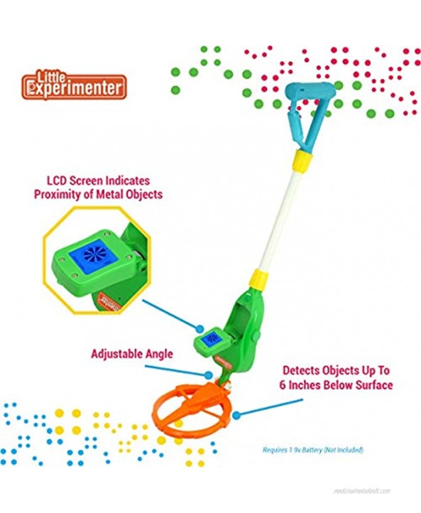 Little Experimenter Metal Detector for Kids | Junior Metal Detector with LCD Screen | Great Outdoor Activity Toy for Kids | Ideal Gift for Boys Ages 5 6 7 8-12