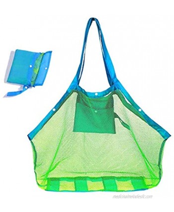 Mesh Beach Bag Extra Large Beach Bags Tote Backpack Toys Towels Sand Away for Holding Beach Toys Children’ Toys Market Grocery Picnic Tote