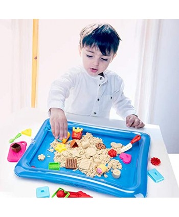 Sandbox Mold Tool Toys 35PCS Sand Mold Tools Kit Food Molds Sand Tools Sand Tray and Storage Bag Sand Box Sand Toys for Girls Kids Toddlers Compatible with Any Play Sand