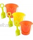The Dreidel Company Beach Day Playsets Play Set Includes 1 Sand Bucket 1 Shovel Birthday Treats for Boys and Girls Party Favors for Children 6.5" Beach Set 3-Pack