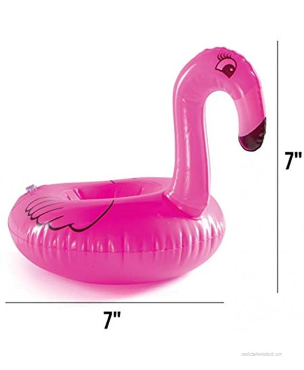 24 Drink holders drink floaties Pool drink holder floats flamingo inflatable floating drink cup holder pool and bath toys Pool accessories drink holder floating wine glasses for the pool jacuzzi