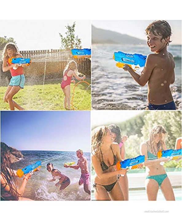 Auney Water Gun for Kids Transparent Squirt-Gun for Adults 30 Ft Long Range Water Shooter for Teens Beach Swimming Pool Water Toys