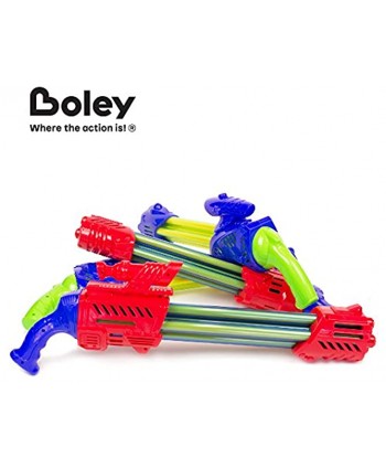Boley 5 Barrel Water Blasters 4 Pk Big Size Super Soaker Water Gun Set for Kids Swimming Pool Toys for Kids Ages 3+