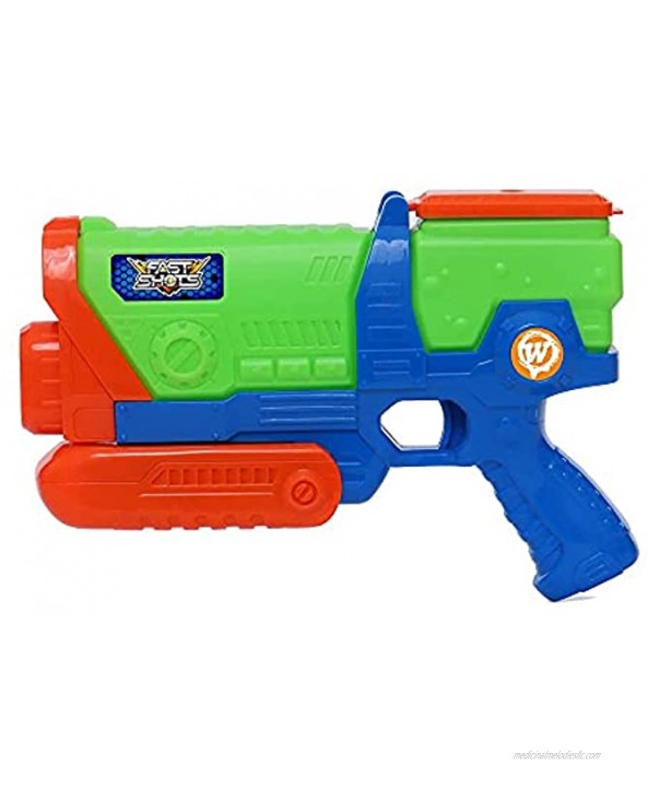Fast Shots Water Gun for Kids Aqua Prime Squirt Water Blaster Shoots Up to 34 ft 19 oz Water Tank All Ages Summer Fun Water Fights Super Soaker Toy