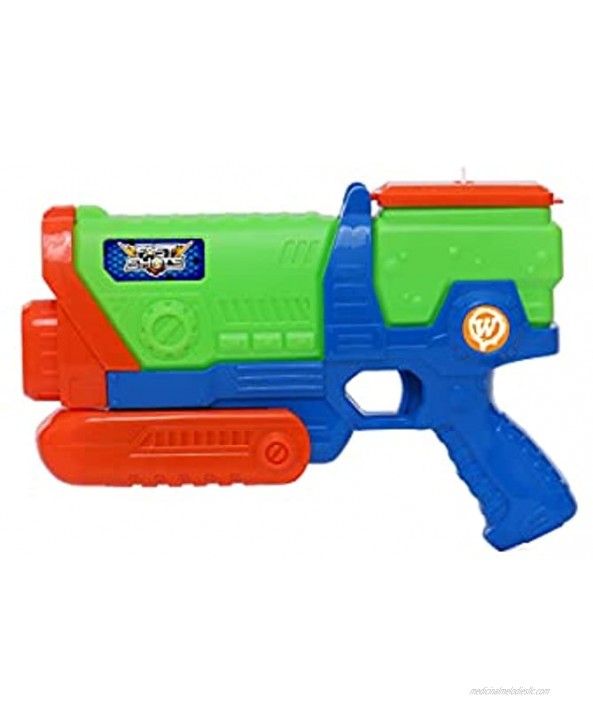 Fast Shots Water Gun for Kids Aqua Prime Squirt Water Blaster Shoots Up to 34 ft 19 oz Water Tank All Ages Summer Fun Water Fights Super Soaker Toy