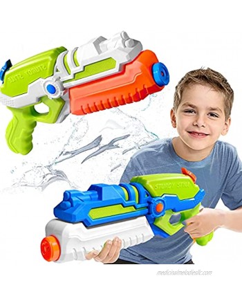 FLY2SKY 2 Pack Water Guns for Kids Age 8-12 600CC Super Water Soaker Blaster 35ft Squirt Gun Pistola de agua Summer Swimming Pool Beach Sand Outdoor Water Fighting Toys Gifts for Ages 3+