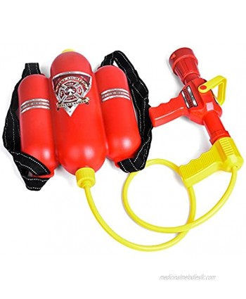 FUN LITTLE TOYS Fireman Toys Backpack Blaster Extinguisher with Nozzle and Tank Set Children Outdoor Water Toy Beach Toy Summer Toys Bath Toy for Kids Gifts