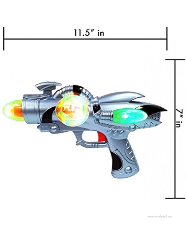 Galactic Space Infinity Blaster Pistol Toy Gun for Kids with Flashing Lights and Blasting FX Sounds Edition 1