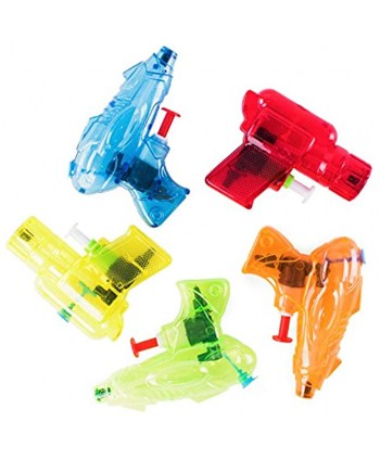 Mini Colorful Squirt Water Guns Plastic Blasters for Kids Birthday Party Favors Pool Beach Toys Hot Summer Classic Water Games 30 Pack by Super Z Outlet