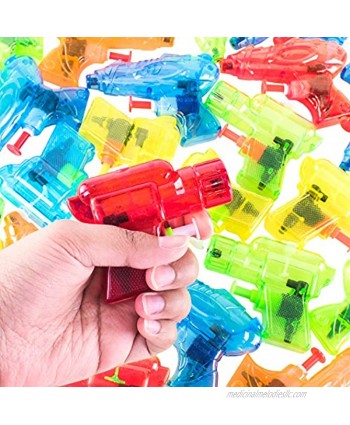 Mini Colorful Squirt Water Guns Plastic Blasters for Kids Birthday Party Favors Pool Beach Toys Hot Summer Classic Water Games 30 Pack by Super Z Outlet