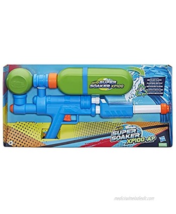 Nerf Super Soaker XP100 Water Blaster – Air-Pressurised Continuous Blast – Removable Tank – for Kids Teens Adults