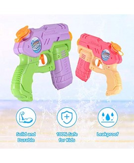 OMWay Water Guns for Kids 4 Pack Soaker Squirt Guns,Yard Games for Toddlers Easter Birthday Gifts for 3 4 5 6 7 8 Year Old Boys Girls Water Toys for Kids Backyard Pool Beach Outdoor.