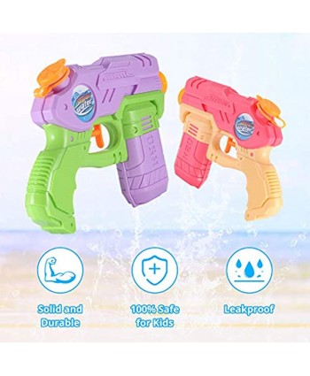 OMWay Water Guns for Kids 4 Pack Soaker Squirt Guns,Yard Games for Toddlers Easter Birthday Gifts for 3 4 5 6 7 8 Year Old Boys Girls Water Toys for Kids Backyard Pool Beach Outdoor.