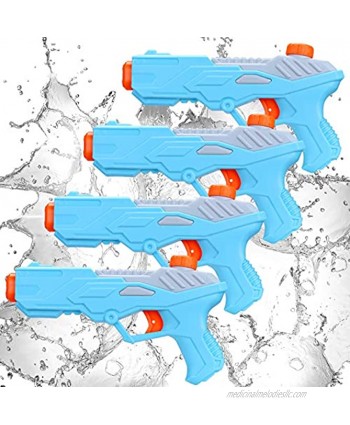 SevenQ Water Guns for Kids 4 Pack Super Squirt Guns 250CC Water Soaker Toys for Summer Swimming Pool Beach Outdoor Water Fighting Play Toys