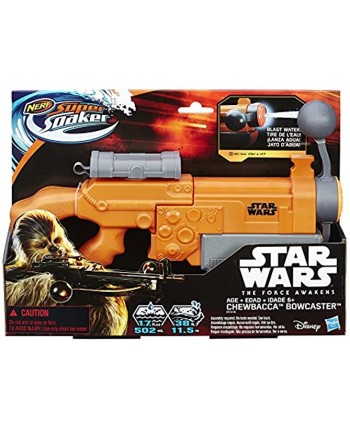 Star Wars Episode VII Nerf Super Soaker Chewbacca Bowcaster 10 inches
