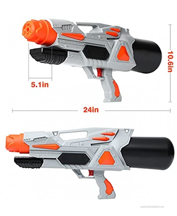 Tinleon Water Gun for Adults Kids: Water Blaster Super Squirt Gun 2200CC High-Capacity Shoots up to 36ft Long Shooting Range for Kids Adults Boys Girls Beach Party and Summer Swimming Pool
