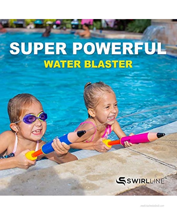 Water Blaster Toy 2 Pack – Water Gun Soaker for Kids 13-19’’ – Water Shooter Squirter for Summer Outdoor Party Pool Beach – Pump Gun – Pencil Shape