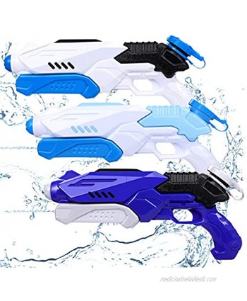 Water Gun for Kids 3 Pack Squirt Gun for Kids Water Soaker Blaster Squirt Gun Fast Trigger Summer Toy for Swimming Pools Party Outdoor Beach Sand Water Fighting Toys