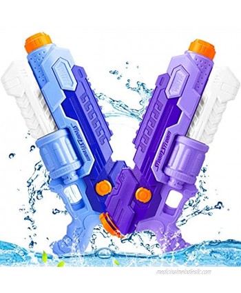 Water Pistol Gun 35 FT Long Range Water Fighting Toys for Kids 2000CC High Capacity Water Guns for Adults 2 Pack Super Squirt Guns for Swimming Pool Beach Water Fighting Party