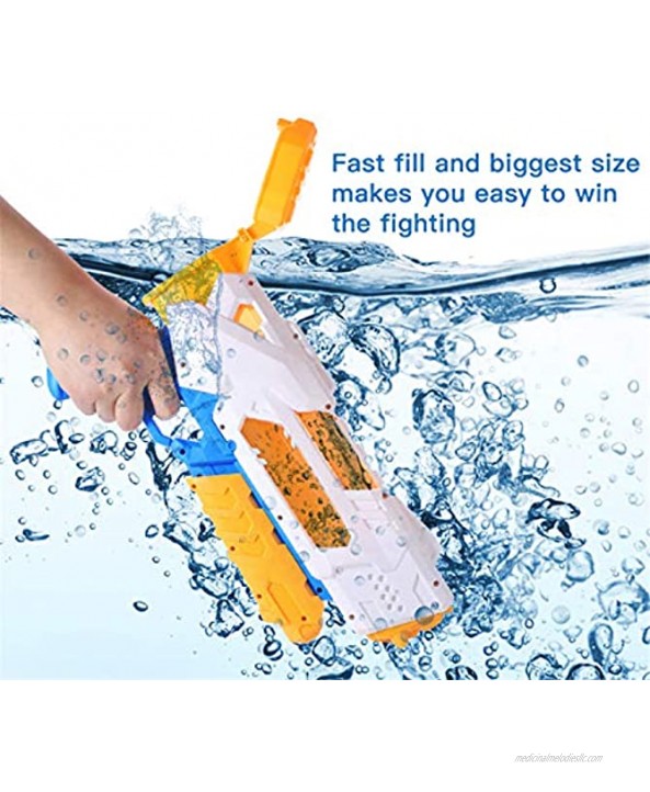 WEQIN Water Guns for Kids Adults 1200CC Squirt Guns High 3 Nozzles Capacity Water Blaster Water Toys Summer Gun Toys Water Shooter Fighting Games Play Toys…